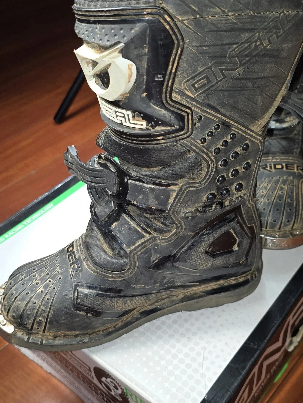O'Neal Rider Youth Motocross Boots Black Size US/EU 3/35 Off-Road MX